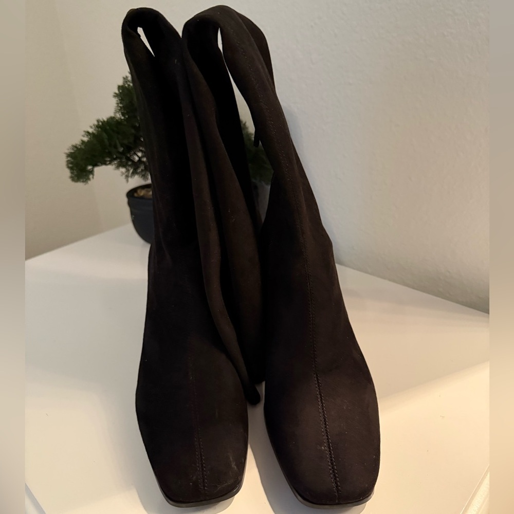 Zara Black Lace Up Boots - Picture 2 of 4